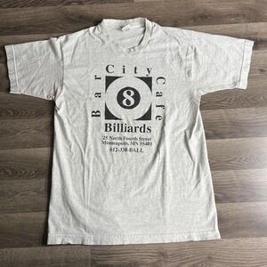 VTG City Billiards T‎ Shirt Fits Small Minneapolis 1990s Shoot Pool Not People